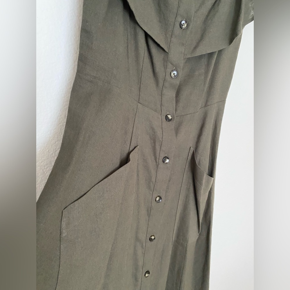 Cotton/Linen Off Shoulder Saks fifth Dress - Picture 4 of 9